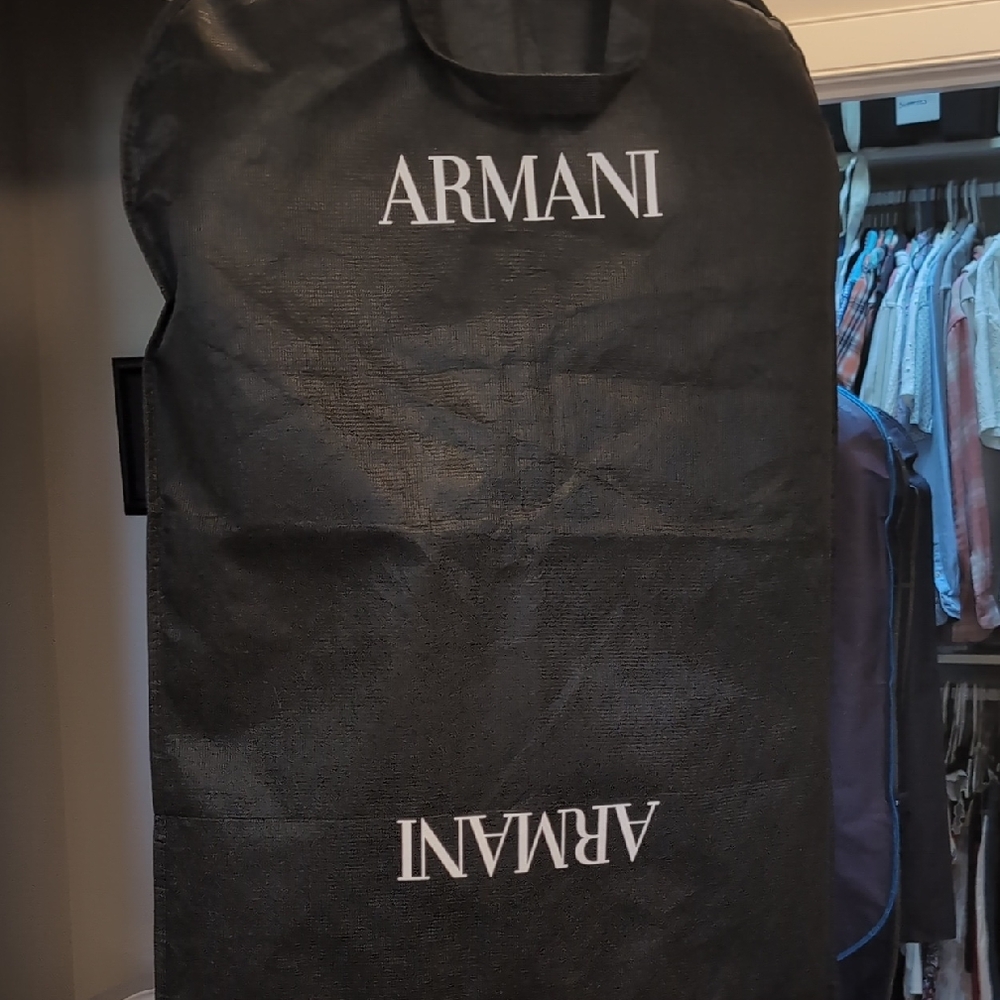 Emporio Armani Black Blazer With Gold Pinstripes - Limited Edition